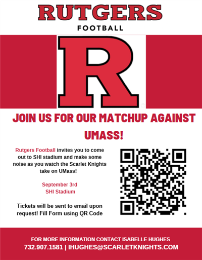 Rutgers Game Flyer